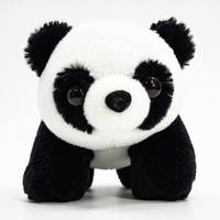 Peluche Panda Réaliste Personnalisée de 20 cm, Mignonne et Douce, Noire et Blanche, en Coton PP, pour Enfants