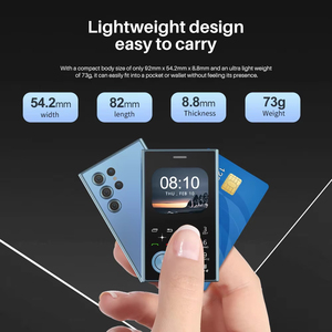 V8 mini điện thoại di động 2.01 "HD Màn hình tròn Dual Sim thẻ tốc độ quay số Ma Thuật bằng giọng nói FM Đài phát thanh đèn Pin điện thoại di động nhỏ Type-C - Product Image 2