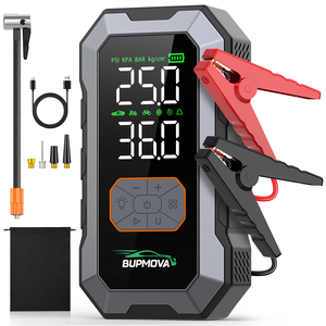 Démarreur <span class=keywords><strong>de</strong></span> saut au lithium 4500A Peak <span class=keywords><strong>avec</strong></span> câbles intelligents et compresseur d'air portable pour pneus - Product Image 1