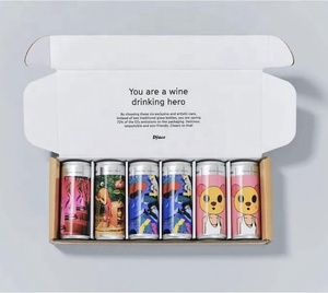 Nouveau Style Vente Chaude 3 6 9 Bouteille De <span class=keywords><strong>Vin</strong></span> Cadeau Boîte De Papier Jus De Bière Soda Canette Boîte En <span class=keywords><strong>Verre</strong></span> Emballage - Product Image 3