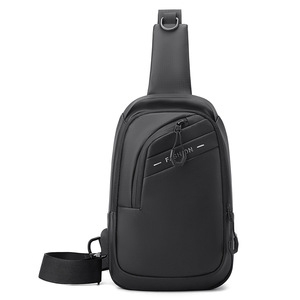 Men's <b>Chest</b> Bag Large Capacity Crossbody Bag Black Outdoor Sports <b>Storage</b> Bag Everyday Use - Product Image 5