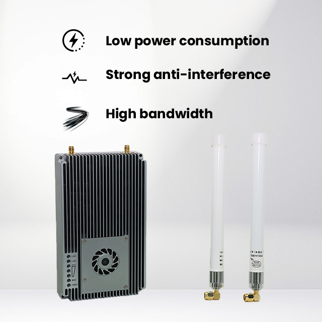 Hot Sale Industrial Wireless Mesh Radio 40 DBm High Power OFDM Transceiver 1420 1530 MHz 100 Mbps UAV Field Communication
