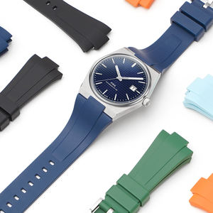 <span class=keywords><strong>Correas</strong></span> de reloj de silicona de 11mm y 12mm para <span class=keywords><strong>Tissot</strong></span> Prx de 35mm y 40mm, modernas, coloridas, con doble liberación rápida - Product Image 3