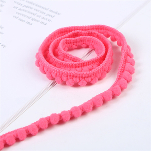 Supporto OEM ODM, Passamaneria Mini Pompon Colorata di Buona Qualità per Decorazione di Vestiti, Borse e Scarpe - Product Image 5