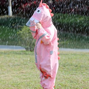 Impermeable Infantil Personalizado con Logotipo, para Niños y Niñas de Jardín de Infancia, de Cuerpo Completo, Grueso, con Revestimiento de TPU, Diseño de Dibujos Animados, para Senderismo - Product Image 4