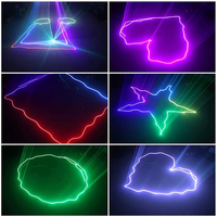 Projecteur laser professionnel 500MW RGB pleine couleur DMX512 avec scanner de faisceau pour DJ, discothèque, mariage, spectacle sur scène