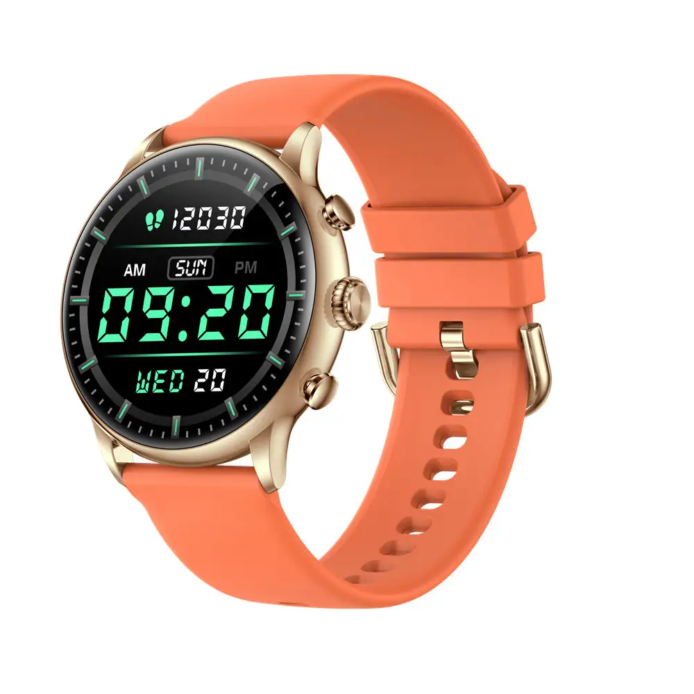 GAOKE 2024 สมาร์ทนาฬิกาH26 รอบหน้าจอAMOLEDตอบโทรคุณลักษณะฟิตเนสTrackerสําหรับiPhoneสุขภาพH26 smartwatchผู้หญิง