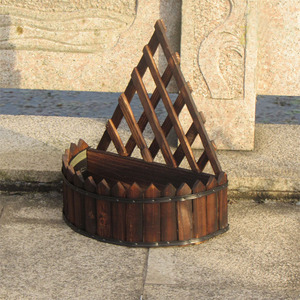 Fioriera <span class=keywords><strong>da</strong></span> Parete in Legno per <span class=keywords><strong>Piante</strong></span> Grasse, Vasi <span class=keywords><strong>da</strong></span> Giardino, Cesto Sospeso per Fiori o <span class=keywords><strong>Piante</strong></span> Verdi, Confezionato in Cartone - Product Image 5