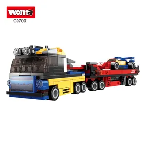 WOMA oyuncaklar RTS C0700 792 adet montaj modeli mini araba tuğla oyuncaklar ekran inşa bir araç kitleri mini inşaat araç oyuncak