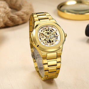 Reloj Mecánico Automático para Hombre con Logotipo Personalizado, Correa de Acero Inoxidable, Resistente al Agua 50M, Diseño Ovalado, de Alta Gama para Negocios - Product Image 3