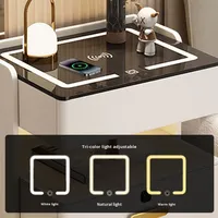 Table de chevet multifonctionnelle avec chargeur sans fil, vente chaude, meuble de chambre à coucher