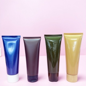 Envase Cosmético de Plástico PE de 80 ml, Color Azul Mate, Caja de Cartón Ecológica para Lápiz Labial, Crema de Manos, Crema Facial, Crema para el Cuidado de la Piel, Mascarilla Facial - Product Image 2