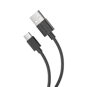 Cable de Datos USB a Tipo-C de Carga Rápida 3A, 1M 3.3FT, Negro, USB-A a USB-C, para Teléfonos Celulares y Dispositivos Digitales, Fabricación OEM Personalizada - Product Image 1