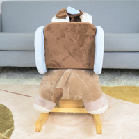 Chaise à bascule en peluche en forme d'âne, jouet à chevaucher pour tout-petits et enfants