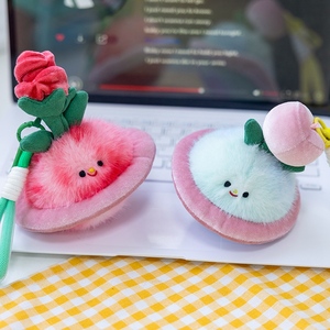 Ciondolo Peluche a Forma di Piccolo Pianeta, Ciondolo Peluche a Forma di Piccola Fiore, Charm per Borse, Regali di San Valentino, Giocattoli di Peluche - Product Image 3