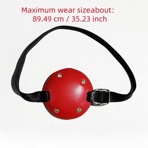 Cache-œil en cuir rouge pour correction de la vision monoculaire, blocage de la lumière, entraînement du strabisme, usage adulte - Product Image 5