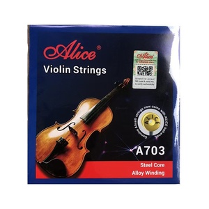 Cuerdas de Violín <span class=keywords><strong>Alice</strong></span> A703, Juego de Cuerdas Sueltas con Núcleo de Acero y Entorchado de Aleación para Práctica y Aprendizaje de Principiantes - Product Image 5