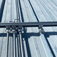 Rail de montage solaire personnalisé et ensemble de support en L, matériel compatible OEM/ODM pour systèmes de fixation photovoltaïque sur toiture métallique
