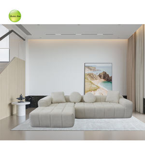 लिविंग रूम के लिए आधुनिक वैक्यूम पैकिंग संपीड़ित सोफे के लिए मॉड्यूलर सोफे लक्जरी कपड़े l आकार कोने सोफे सोफे सोफे सेट - Product Image 6