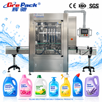Ligne de remplissage, de bouchage et d'étiquetage automatique de bouteilles de détergent liquide pour shampoing et savon liquide
