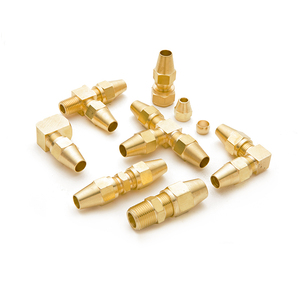 D.o.t Messing Air Brake Nylon/Koperen Buizen Omvatten Mouw Moer Tak Tee Run Tee Mannelijke Elleboog Unie Connector - Product Image 1