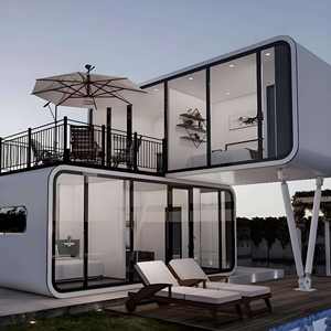 Cabane en acier mobile Tiny Apple, capsule de bureau, design moderne, entrepôt et utilisation en extérieur, pod de jardin <span class=keywords><strong>solaire</strong></span> - Product Image 2