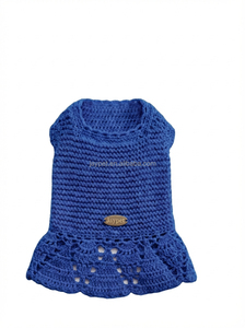 Vestido para <span class=keywords><strong>Perro</strong></span> Hecho a Mano - Ropa Tejida a Crochet para Cachorros Malteses - Product Image 4