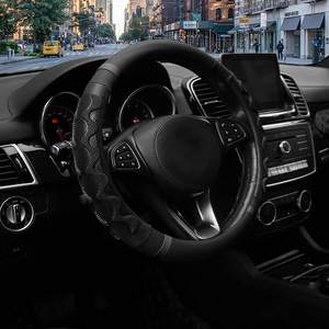 Fundas para <span class=keywords><strong>volante</strong></span>, Protector de cuero de microfibra Universal de 15 pulgadas, antideslizante - Product Image 2