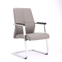 Chaise de bureau en cuir en forme d'arc B10 directe d'usine pour la conférence et la formation du personnel du café Internet en gros