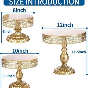 6 pezzi in metallo dorato, - Product Image 5