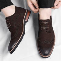 Chaussures Derby Homme Respirantes en PU de Haute Qualité, Automne/Hiver, à Lacets, Formelles, pour Bureau, Décontractées, Rehaussantes, pour Mariage
