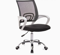 Chaise de bureau ergonomique de direction avec accoudoirs réglables, tissu en maille et velours - Confortable pour les femmes et les personnes corpulentes, chaise de bureau pivotante