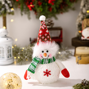 Santa Snowman Lights Handmade Battery-powered LED Ornament Light Eco-friendly Modern Non-woven Fabric Children's <b>Gift</b> <b>Christmas</b> - Product Image 5