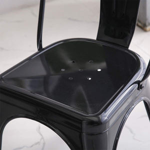 Muebles de exterior de estilo clásico, sillas apilables, Bistro <span class=keywords><strong>silla</strong></span> de jardín, sillas de comedor de Metal y hierro - Product Image 6