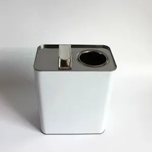 定制的3L F型方形油漆锡罐，用于水基化学化工
