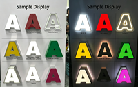 Enseigne lumineuse LED 3D personnalisée en acrylique rétroéclairée, compatible HomeKit, avec transformateur et télécommande, pour devantures de magasins, bureaux, salons de beauté et bâtiments