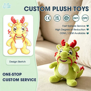 Adorabile Peluche Drago Verde, Morbido Giocattolo di Creature Mitiche, Regalo per Bambini, Decorazione per la Casa, Mascotte - Product Image 1