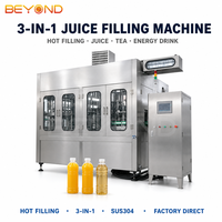 Ligne de production de jus de fruits Machine de capsulage et d'étiquetage de remplissage d'embouteillage de jus