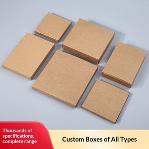 Cajas de cartón kraft y blanco con doble inserción y cierre inferior, personalizadas con impresión, en stock - Product Image 4