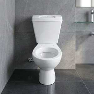 Inodoro de cerámica Morvi de dos piezas, montado en el suelo, con salida al suelo en forma de S, juego completo para baño. - Product Image 5