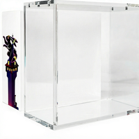 Boîte de protection magnétique transparente en acrylique résistante aux UV pour cartes de jeu de collection