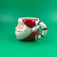 Mug à café en céramique 3D de Noël, tasse de Noël fantaisie avec visage de Père Noël pour cadeaux de Noël