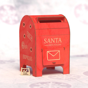 Décoration de Noël : Boîte aux <span class=keywords><strong>lettres</strong></span> <span class=keywords><strong>en</strong></span> <span class=keywords><strong>bois</strong></span> <span class=keywords><strong>en</strong></span> forme de maison pour bar, café, magasin – Ornement décoratif - Product Image 6