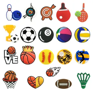 individuelle großhandel gymnastik 2D basteln sandale zubehör basketball tennis-schuhe dekorationen sport sport schuhe charms