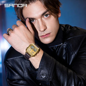 Reloj Electrónico SANDA 6210 de Moda para Hombre 2024, Reloj Electrónico Inteligente con Medidor de Temperatura para Hombre - Product Image 5