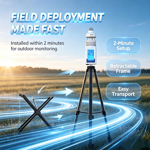 Tragbare Ultraschall-Wetterstation mit 7-Zoll-Touchscreen und 4G-Cloud für die Umweltüberwachung in Landwirtschaft und Ackerbau - Product Image 4