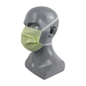 Sanqi 510K CE Certified BFE 99 Head Loop Band Tie On Anti Fog Medical Hospital Clinic Dental Facemask Disposable Surgical Mask