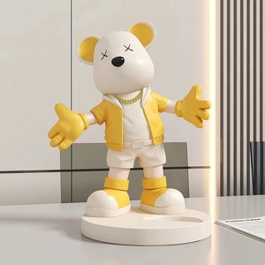 Exhibidores de Vino de Resina con Forma de Oso de Lujo, Adornos para Entrada, Mueble para Botellas de Vino, Decoración Elegante para el Salón - Product Image 6