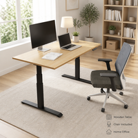Ensemble bureau et chaise, table en bois moderne pour bureau à domicile