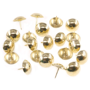 Chiodi Decorativi per Tappezzeria Fai-da-Te, Colore Oro, D11mmxL17mm, Borchie per Divani, Chiodi Decorativi per Mobili in Legno, Chiodi a Testa Tonda - Product Image 1